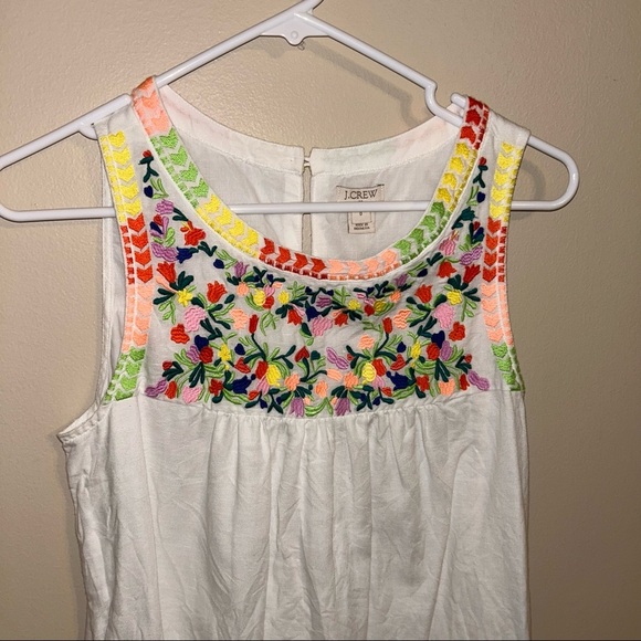 J Crew Factory Embroidered Floral Dress - Picture 4 of 8